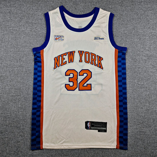 Men's New York Knicks Karl-Anthony Towns #32 Cream 2025/26 Swingman Jersey - City Edition