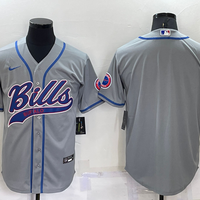 Men's Buffalo Bills Gray Blank Jersey1
