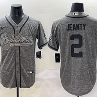 Men's Las Vegas Raiders Ashton Jeanty #2 Gray Game Player Jersey