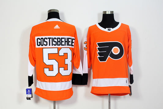 Men's Philadelphia Flyers Shayne Gostisbehere #53 Orange Player Jersey1
