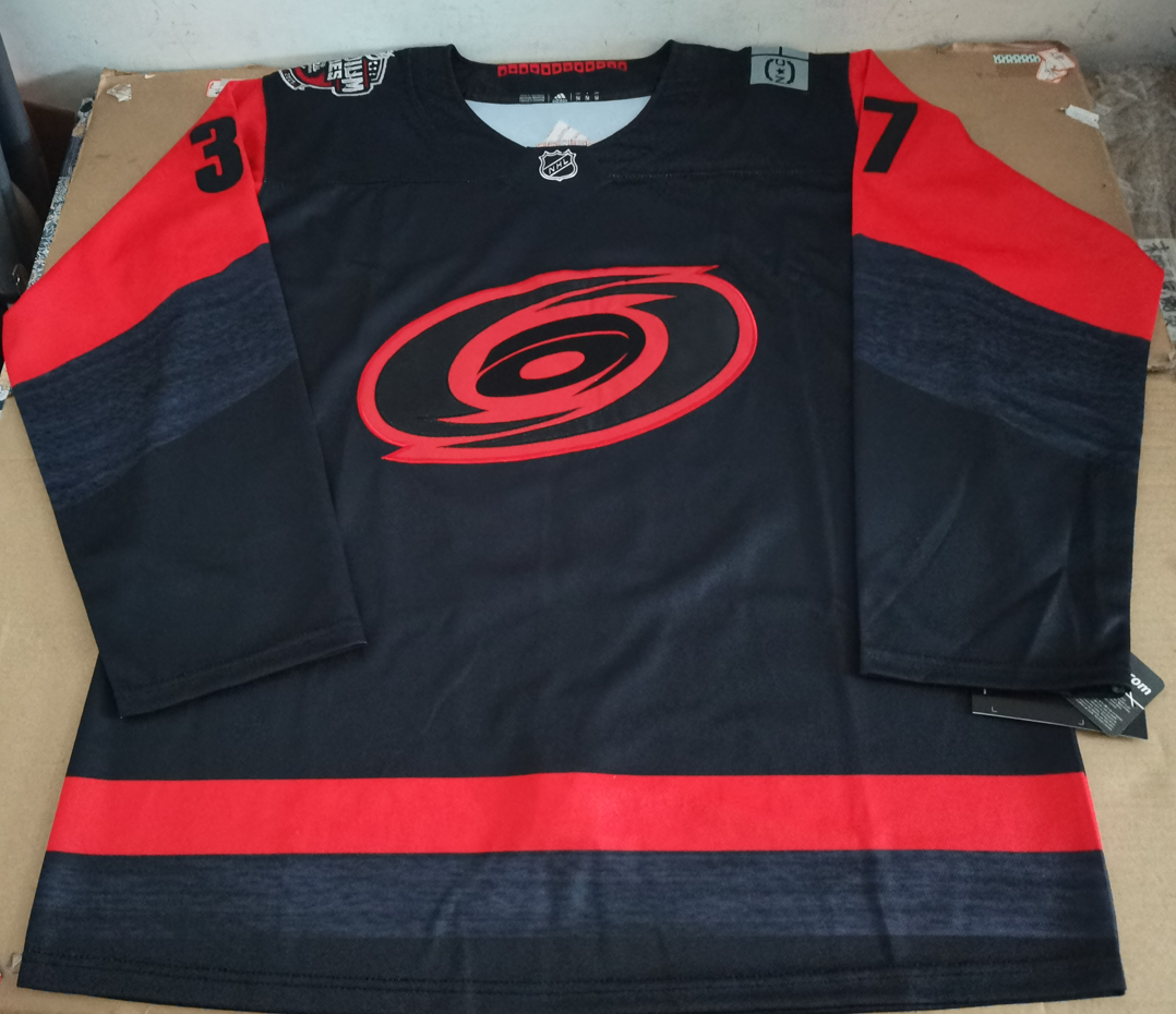 Men's Carolina Hurricanes Andrei Svechnikov #37 Black Player Jersey1
