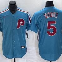 Men's Philadelphia Phillies Bryson Stott #5 Light Blue Replica Player Jersey1