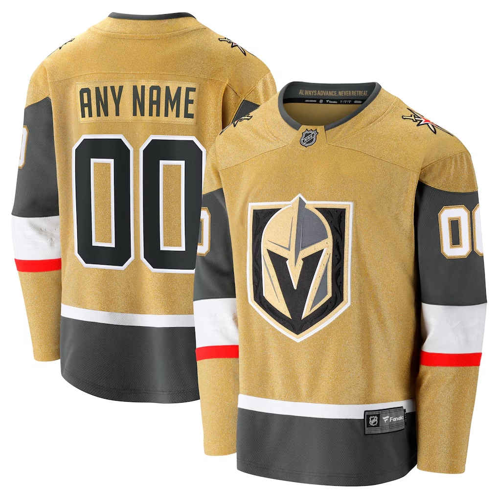 Men's Vegas Golden Knights Fanatics Gold Custom Jersey