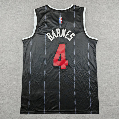 Men's Toronto Raptors Scottie Barnes #4 Black 2025/26 Swingman Jersey - City Edition