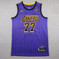 Luka Doncic #77 Los Angeles Lakers Purple Statement Edition Swingman Jersey