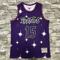 Men's Toronto Raptors Vince Carter Purple Hardwood Classics Swingman Jersey1