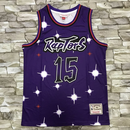 Men's Toronto Raptors Vince Carter Purple Hardwood Classics Swingman Jersey1