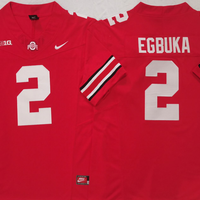 Men's Ohio State Buckeyes Emeka Egbuka #2 Red Game Jersey
