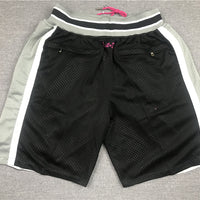 Men's San Antonio Spurs Black Basketball Shorts1