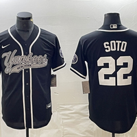 Men's New York Yankees Juan Soto #22 Black Player Jersey1 Joint Edition