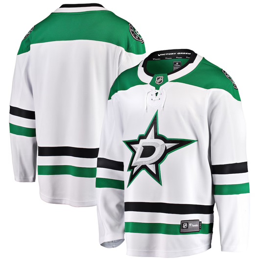 Men's Dallas Stars Fanatics White Breakaway Away Blank Jersey