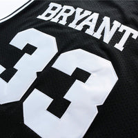 Men's Los Angeles Lakers Kobe Bryant #33 Lower Merion High School Jersey1 Black