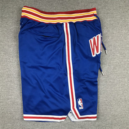 Men's Golden State Warriors Blue Classic Edition Warriors Origins Basketball Shorts1