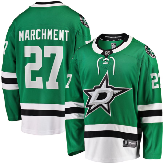 Men's Dallas Stars Mason Marchment #27 Kelly Green Home Breakaway Player Jersey1