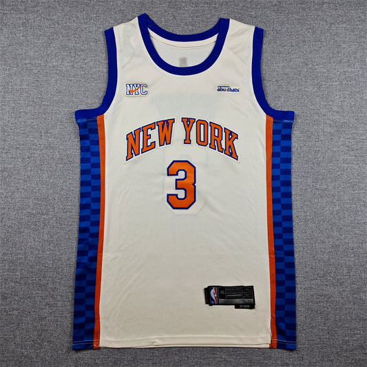 Men's New York Knicks Josh Hart #3 Cream 2025/26 Swingman Jersey - City Edition