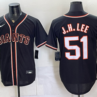 Men's San Francisco Giants Jung Hoo Lee #51 Black Alternate Limited Player Jersey
