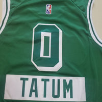 Men's Boston Celtics Jayson Tatum Green Swingman Player Jersey1 - City Edition
