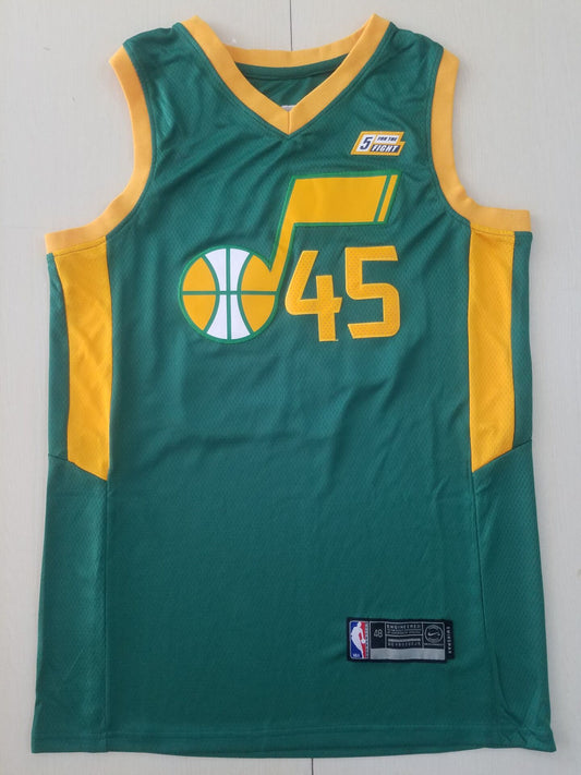 Men's Utah Jazz Donovan Mitchell #45 Green 2020/21 Swingman Player Jersey1
