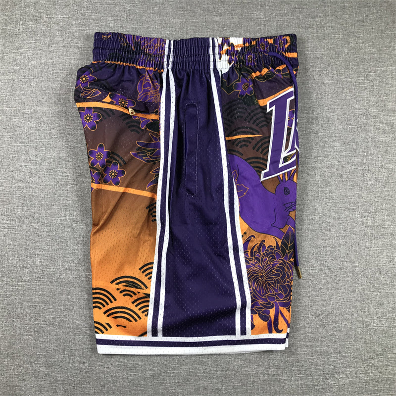 Men's Los Angeles Lakers Year of Rabbit Edition Pocket Shorts1