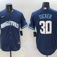 Men's Chicago Cubs Kyle Tucker #30 Navy City Connect Limited Player Jersey