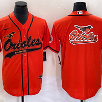 Men's Baltimore Orioles Orange Replica Team Jersey1 Joint Edition