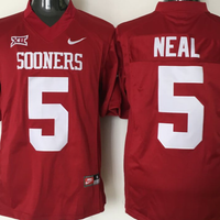 Men's Oklahoma Sooners Durron Neal #5 Crimson Player Game Jersey
