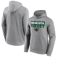 Men's Minnesota Wild Gain Ground Hoodie - Sports Grey