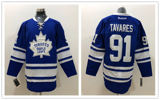 Men's Toronto Maple Leafs John Tavares #91 Blue Game Jersey1