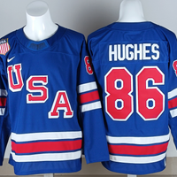 Men's United States Hockey Jack Hughes #86 Royal 2026 Winter Olympics Jersey
