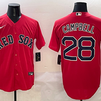 Men's Boston Red Sox Kristian Campbell #28 Red Replica Player Jersey1