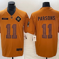 Men's Dallas Cowboys Micah Parsons #11 Brown 2023 Salute To Service Limited Jersey1