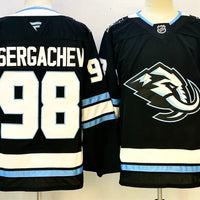 Men's Utah Mammoth Mikhail Sergachev #98 Black Breakaway Player Jersey