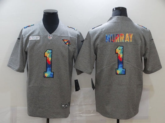 Men's Arizona Cardinals Kyler Murray #1 Gray Game Player Jersey1