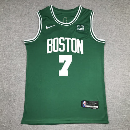 Men's Boston Celtics Jaylen Brown #7 Green 2022/23 Swingman Jersey1 - Icon Edition