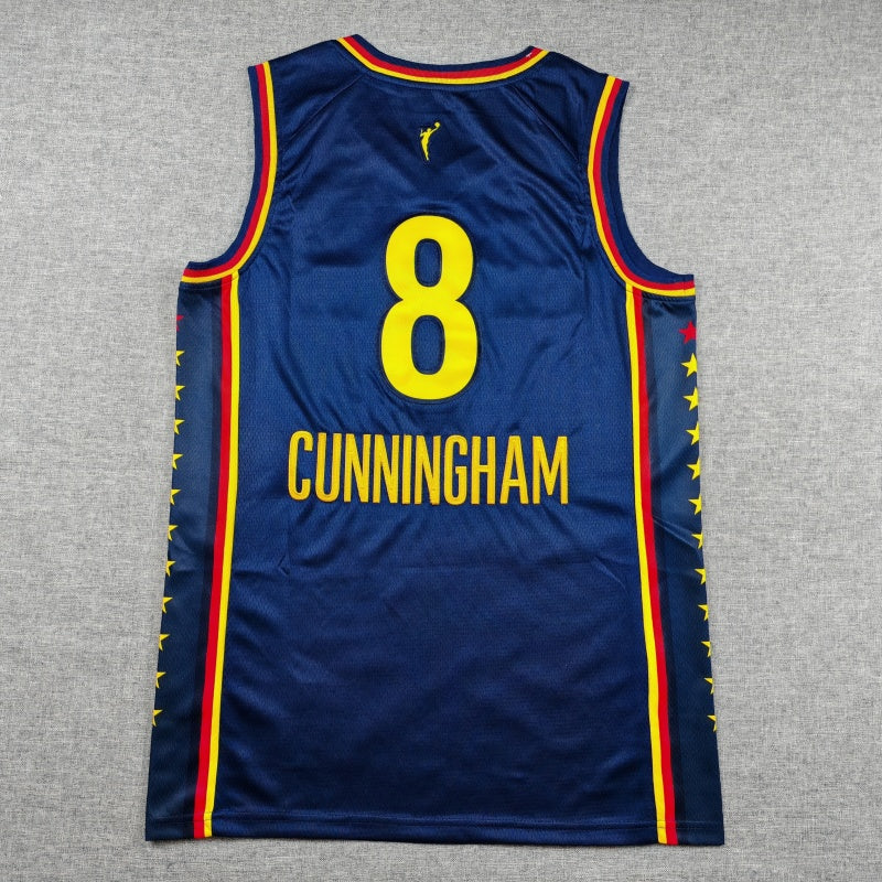 Men's Indiana Fever Sophie Cunningham #8 Navy Swingman Jersey
