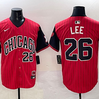 Men's Chicago White Sox Korey Lee #26 Red/Black 2025 City Connect Limited Player Jersey1
