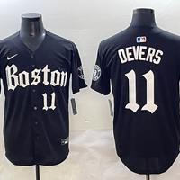 Men's Boston Red Sox Rafael Devers #11 Black Replica Player Jersey