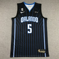 Men's Orlando Magic Paolo Banchero #5 Black 2022/23 Swingman Jersey1 - Icon Edition