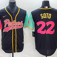 Men's San Diego Padres Juan Soto #22 Black City Connect Replica Player Jersey1 Joint Edition