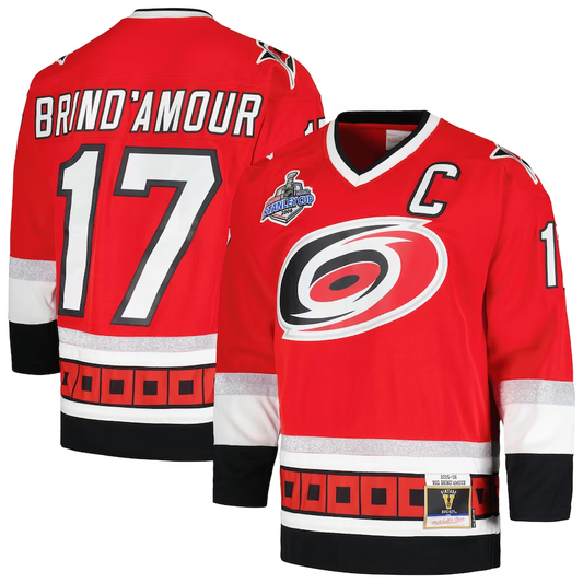 Men's Carolina Hurricanes Rod Brind'Amour #17 Red Home Breakaway Player Jersey1