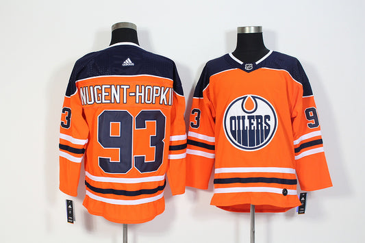 Men's Edmonton Oilers Ryan Nugent-Hopkins #93 Orange Breakaway Player Jersey1
