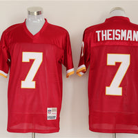 Men's Washington Redskins Joe Theismann Mitchell & Ness Burgundy Legacy Replica Jersey1