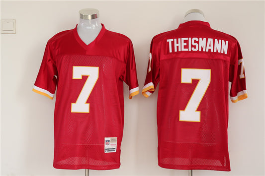 Men's Washington Redskins Joe Theismann Mitchell & Ness Burgundy Legacy Replica Jersey1
