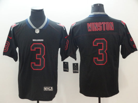 Men's Tampa Bay Buccaneers #3 Jameis Winston Black Game Jersey1