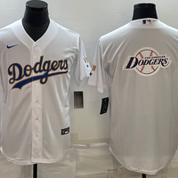 Men's Los Angeles Dodgers1 White Authentic Game Jersey