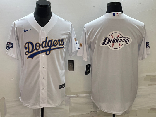Men's Los Angeles Dodgers White Authentic Game Jersey1