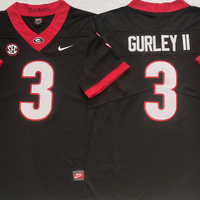 Men's Georgia Bulldogs Todd Gurley II#3 Black Player Game Jersey