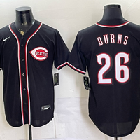 Men's Cincinnati Reds Chase Burns #26 Black Replica Player Jersey
