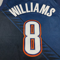 Men's Oklahoma City Thunder Jalen Williams #8 Navy 2025/26 Swingman Jersey - City Edition