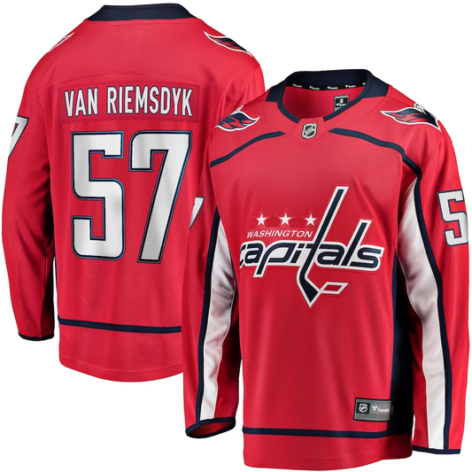 Men's Washington Capitals Trevor van Riemsdyk #57 Red Home Breakaway Jersey1